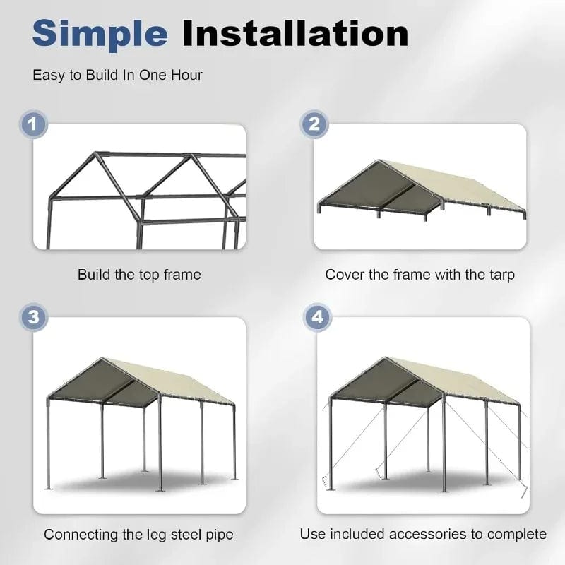 Car Port 10 x 20 FT Heavy Duty Carport