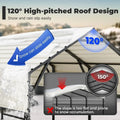 Car Port 10X15 FT Metal Roof Carport Kits