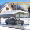 Car Port 10x15x8.4 FT Carport Garage, with Galvanised Steel Roof