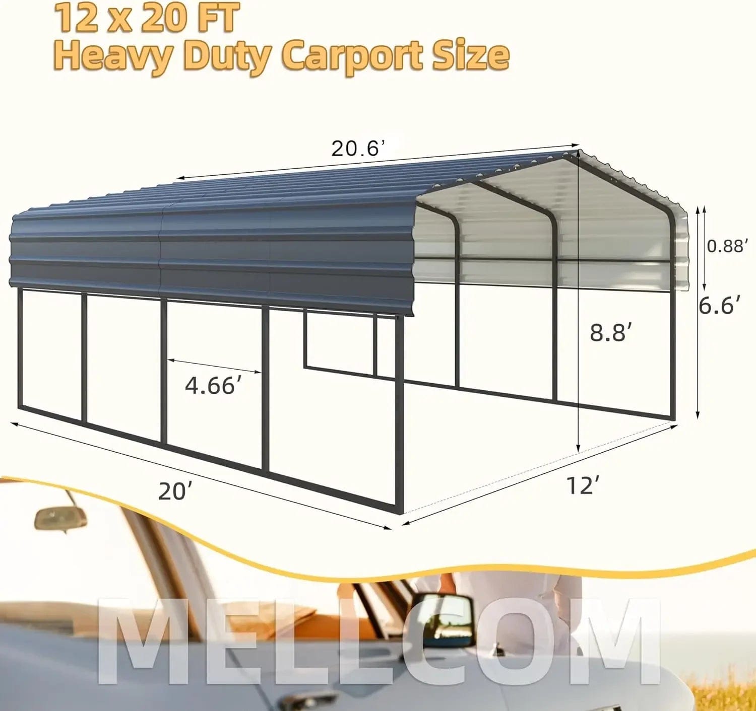 Car Port 12 x 20 FT Carport