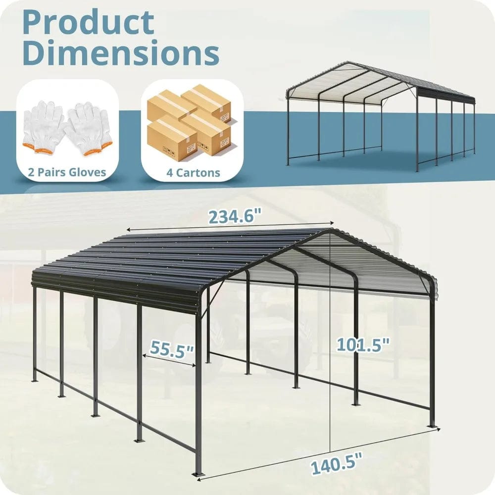 Car Port 12x20 FT Carport Garage