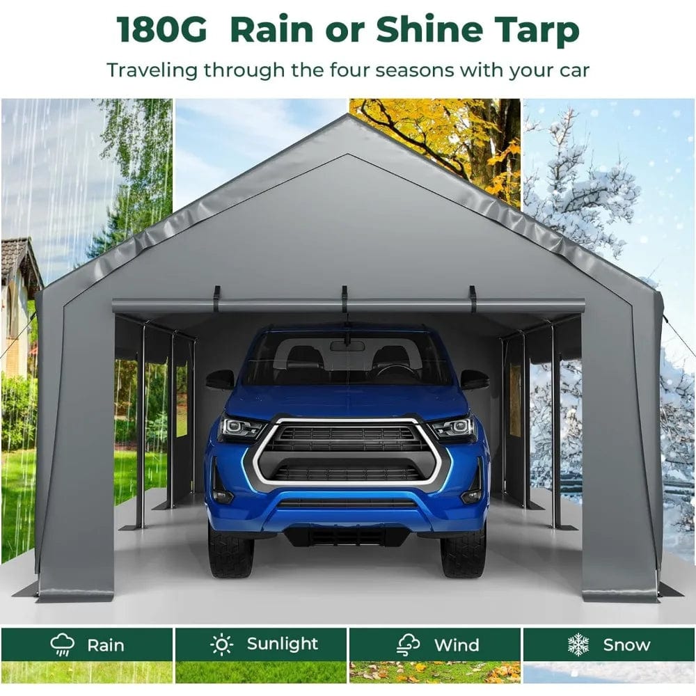 Car Port 13 x 25 FT Metal Heavy Duty Carport