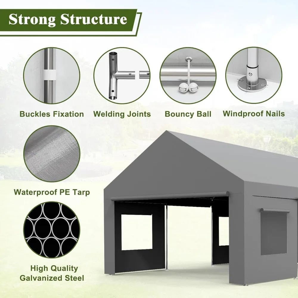 Car Port 13x25 FT Carport