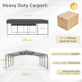 Car Port 20 x 20 FT Heavy Duty Canopy for Garage