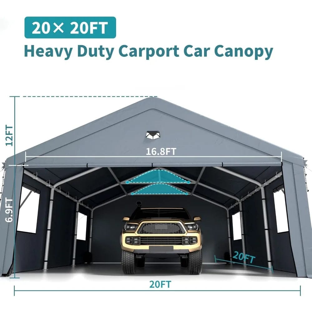 Car Port 20x20  FT Heavy Duty Portable Garage